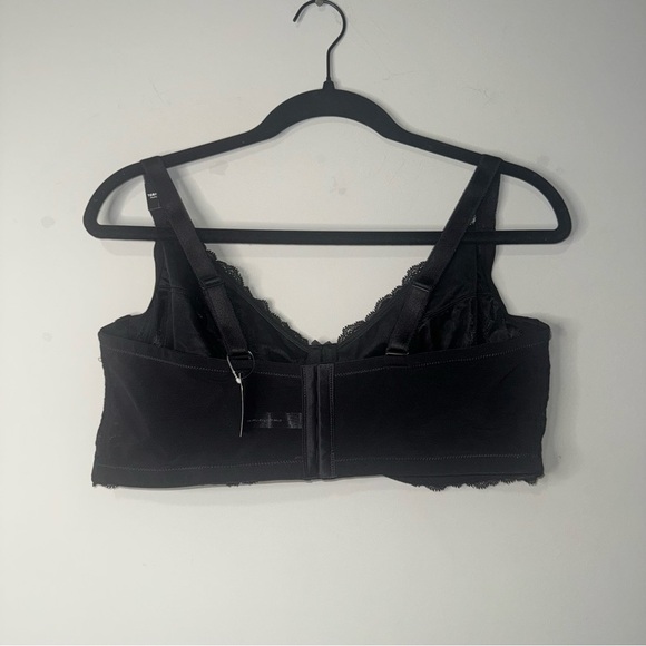 Torrid Black Underwire Unlined Full Coverage Lace Bra - Size 40DDD - Picture 2 of 4